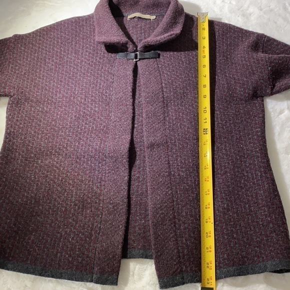 Chiaramente Wool Blend Open Front Cardigan Size Small - Picture 8 of 12